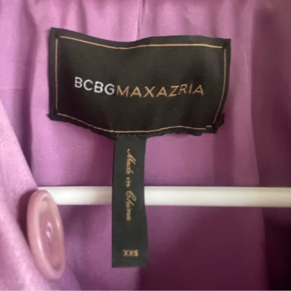 BCBGMaxAzria Vintage Satin Coat Size XXS - Picture 4 of 7